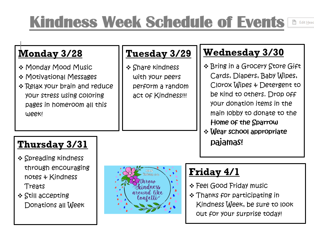 Motivational messages on mirrors &amp; stress-reducing coloring to kick off Kindness Week!