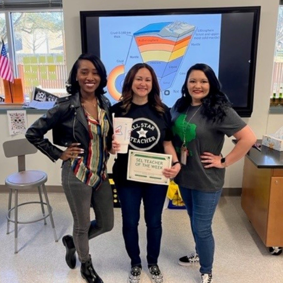 Congratulations Mrs. Gillilan for winning SEL Teacher of the Week!  Mrs. Gillilan is finds fun ways to engage with her students to meet their emotional needs. She promotes good sportsmanship and teamwork with the GOAL soccer team and always shows how great it is to be a Viking.
