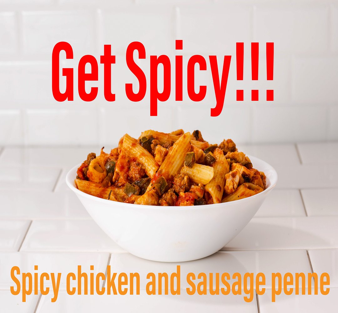 eatkonz's tweet photo. Dig into a fan favourite today.  Grilled chicken, crumbled sausage tossed with our spicy marinara sauce and penne pasta.
.
.
#pasta #spicy #konzpizza #pastalover https://t.co/BiJ23hBUAu