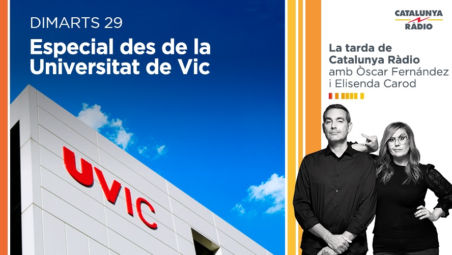 tardacatradio's tweet photo. 🎉 Avui anem fins a l'@uvic_ucc per celebrar el 20è aniversari dels estudis de Periodisme

📻 De 15 a 19 hi serem amb l'@oscarcatradio, l'@elisendacarod i alguns dels alumnes! 
https://t.co/e9ZlvDyvSu https://t.co/ydfMqyx2kX