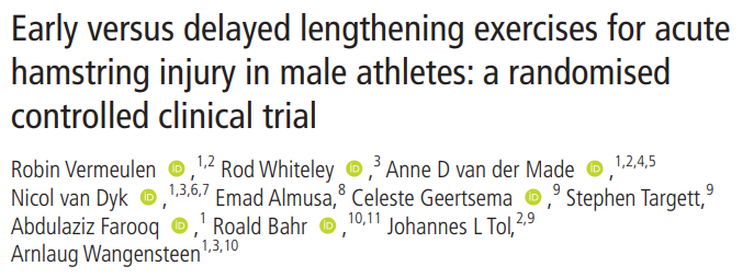 Nicol van Dyk (@nicolvandyk) on Twitter photo OPEN ACCESS - Hamstring injury RCT looking at early lengthening exercises (SPOILER ALERT - Go for it!)
Congratulations <a href="/arnlaugw/">arnlaug wangensteen</a> <a href="/Rbnvrmln/">Robin Vermeulen</a> and <a href="/AvanderMade/">Anne van der Made</a> #ittakesavillage
<a href="/BJSM_BMJ/">British Journal of Sports Medicine (BJSM)</a> bjsm.bmj.com/content/early/… OPEN ACCESS - Hamstring injury RCT looking at early lengthening exercises (SPOILER ALERT - Go for it!)
Congratulations <a href="/arnlaugw/">arnlaug wangensteen</a> <a href="/Rbnvrmln/">Robin Vermeulen</a> and <a href="/AvanderMade/">Anne van der Made</a> #ittakesavillage
<a href="/BJSM_BMJ/">British Journal of Sports Medicine (BJSM)</a> bjsm.bmj.com/content/early/…