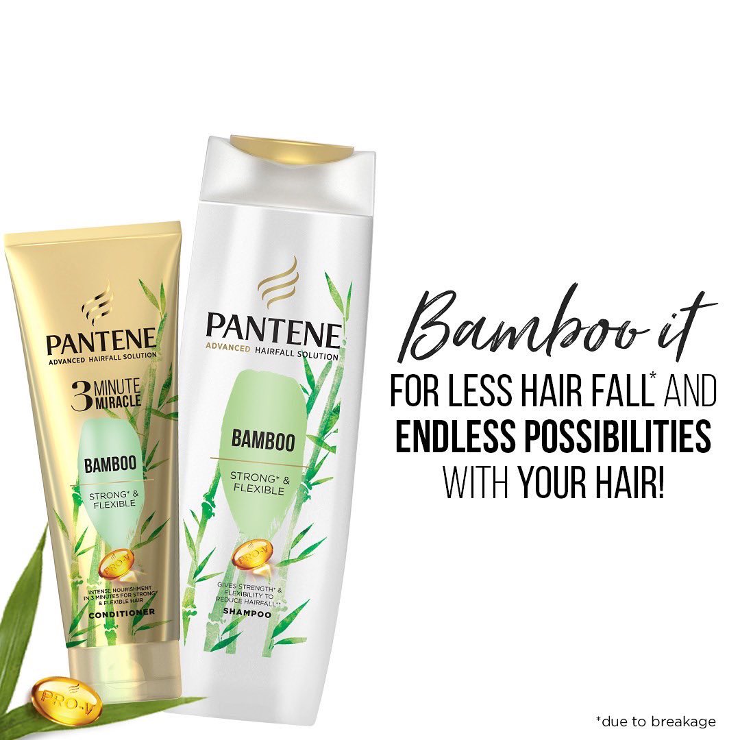 The hairstyles your hair needs and deserves. Now, try them all with strong* and flexible hair! ​
*strength against surface damage ​

#PanteneIndia #PanteneBamboo #BambooExtracts #StrongAndFlexibleHair #BambooShampoo #BendsMoreBreaksLess​ #ProVitamin