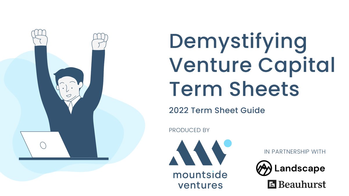 Demystifying Venture Capital Term Sheets 📝
➡️ canva.com/design/DAEuAyN…

"Our objective in publishing this guide is to increase transparency in the early-stage fundraising ecosystem by demystifying the world of term sheets for founders."
- <a href="/jonathan__mv/">Jonathan Hollis</a>

#Startups #Fundraising #VC