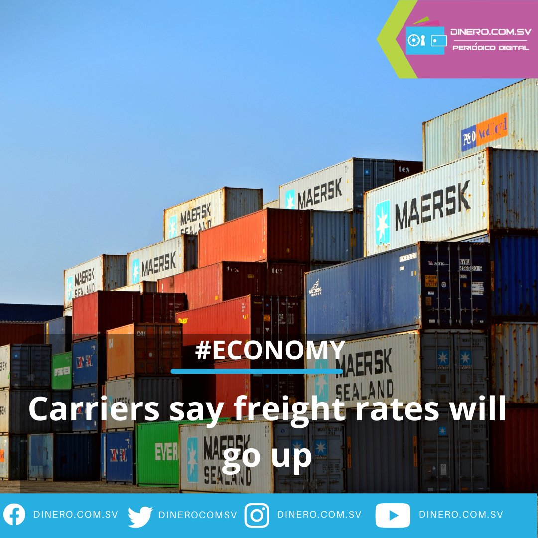 dinerocomsv's tweet photo. #Economy Carriers say freight rates will go up
Read it here: https://t.co/nn2nodShjH
#Carriers #freightrates #ASTIC #increaseprices https://t.co/r6j9OEbuN3