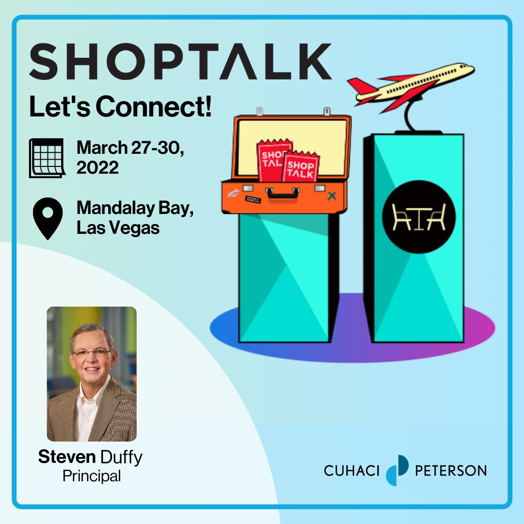 cuhaci_peterson's tweet image. Looking for new ways to transform retail &amp;amp; stay ahead of the latest trends? Connect with us at ShopTalk! Our Steven Duffy, an innovator in the retail industry, will be attending with fresh insights on how to create the future of retail. #ShopTalk2022 #FutureShop #retail #grocery