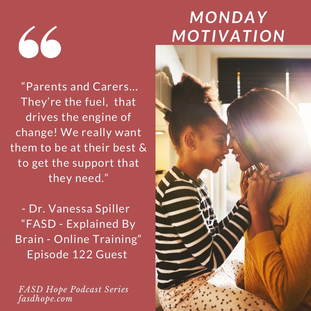 fasdhope's tweet photo. Today’s #mondaymotivation quote comes from this week’s first guest, Dr. @DrVCSpiller of Jump Start Psychology. Dr. Spiller is the #trifecta of #fasdeducation - #fasdclinician , #fasdeducator and #fasdparentadvocate! #fasdhopepodcast #fasdadvocacyaroundtheglobe #Australia #fasd https://t.co/X9hsl3d3s4