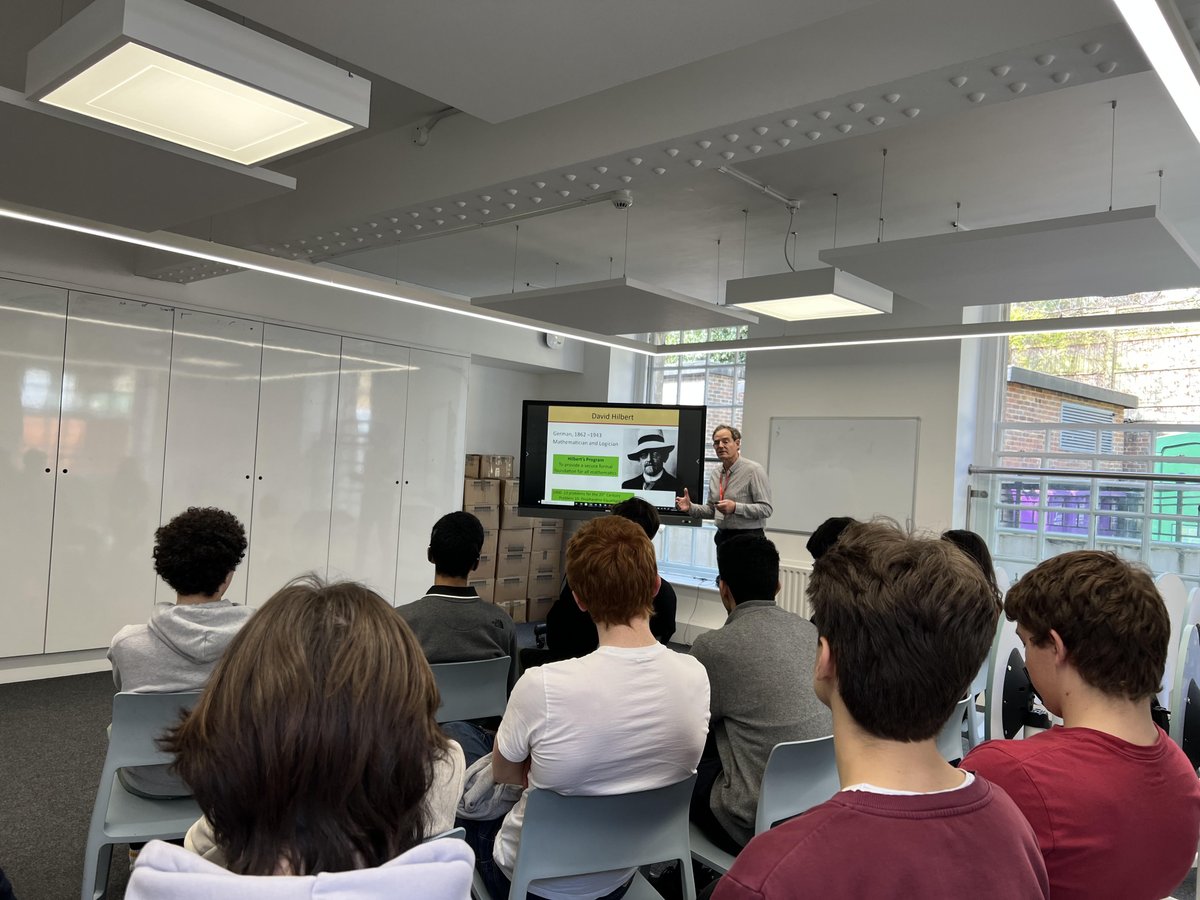 Big thanks to Dr Zangwill for his super interesting mathematics talk on Computability! A fascinating insight into this growing field of mathematics.