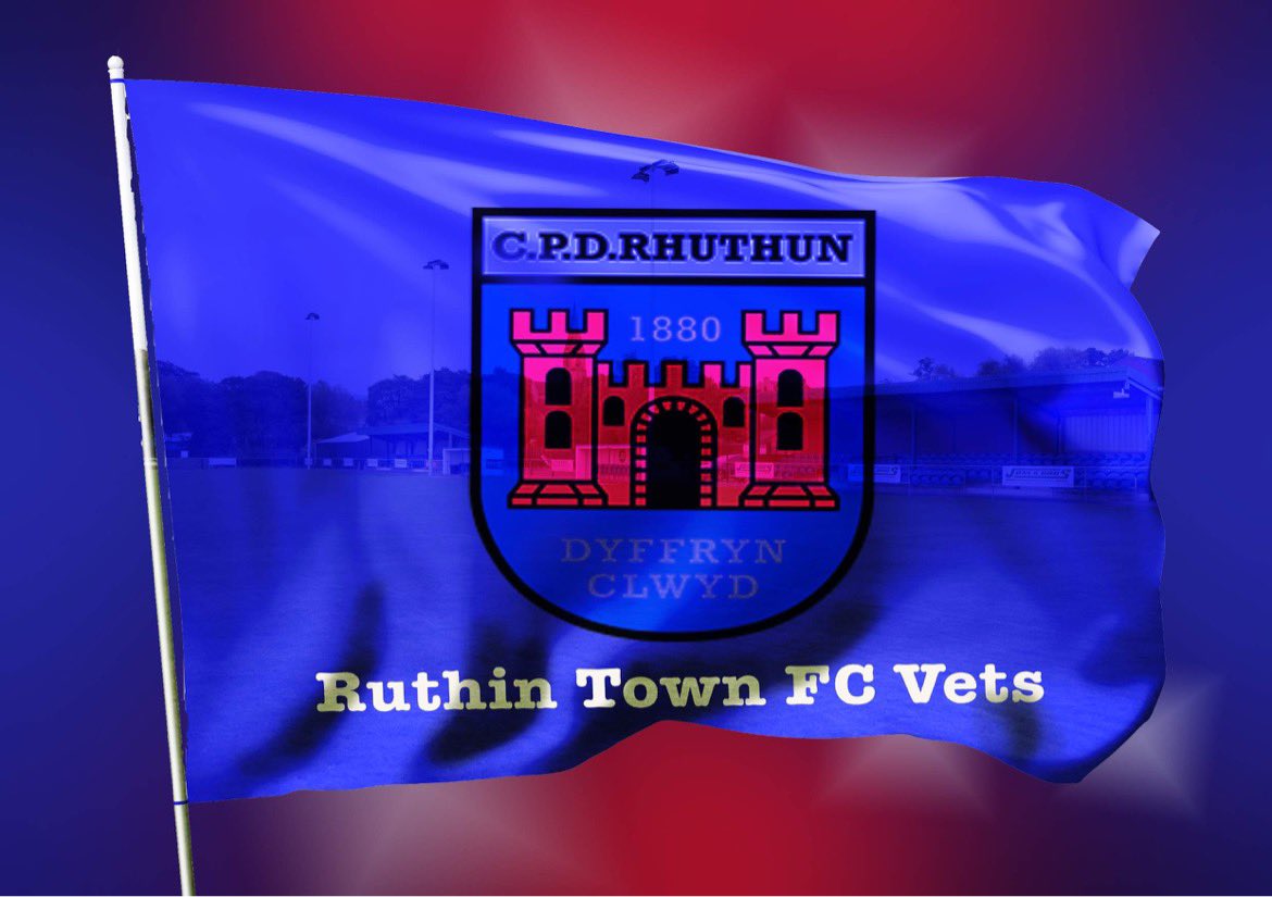 The day after… Ruthin Town FC veterans are flying the flag for the town. Successful in reaching the final of The Veterans Cup. 👏🏻👏🏻👏🏻👏🏻<a href="/RuthinVets/">Ruthin Town Vets</a>