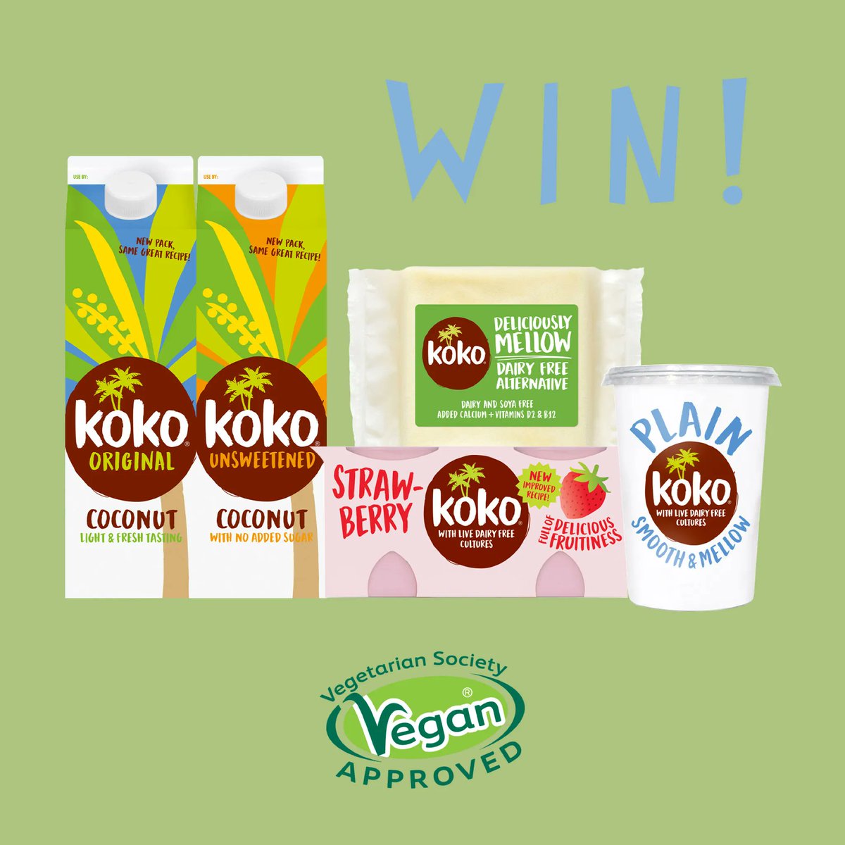 How do you fancy getting your hands on all these <a href="/KokoCoconut/">Koko</a> vegan goodies? 🌱

Koko are offering three lucky winners 2 of each of these products! 🤩

To be in with a chance of winning head to buff.ly/2WD0mRe 💫