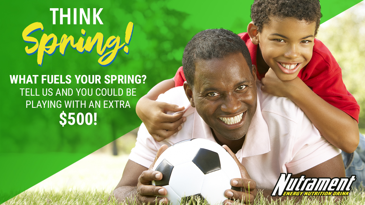 nutrament's tweet photo. KEEP THE SPRING ENERGY GOING! Comment here or RT telling what fuels you most about the season and you could win a spring prize package with a $500 gift card! Other prizes, too! Must use hashtags #WhatFuelsYou and #promotion. 18+ to enter. Official rules: https://t.co/A8Vv2Zve8U. https://t.co/gGYGDpALgm