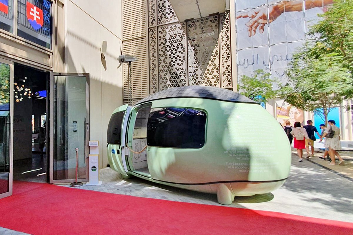 EcocapsuleSk's tweet photo. @expo2020dubai is about to end, we are proud to have been a part of it! six months of great  #innovations #greentech  #sustainability and thousands of visitors who could see @EcocapsuleSk live! https://t.co/4LHLVPbMYt