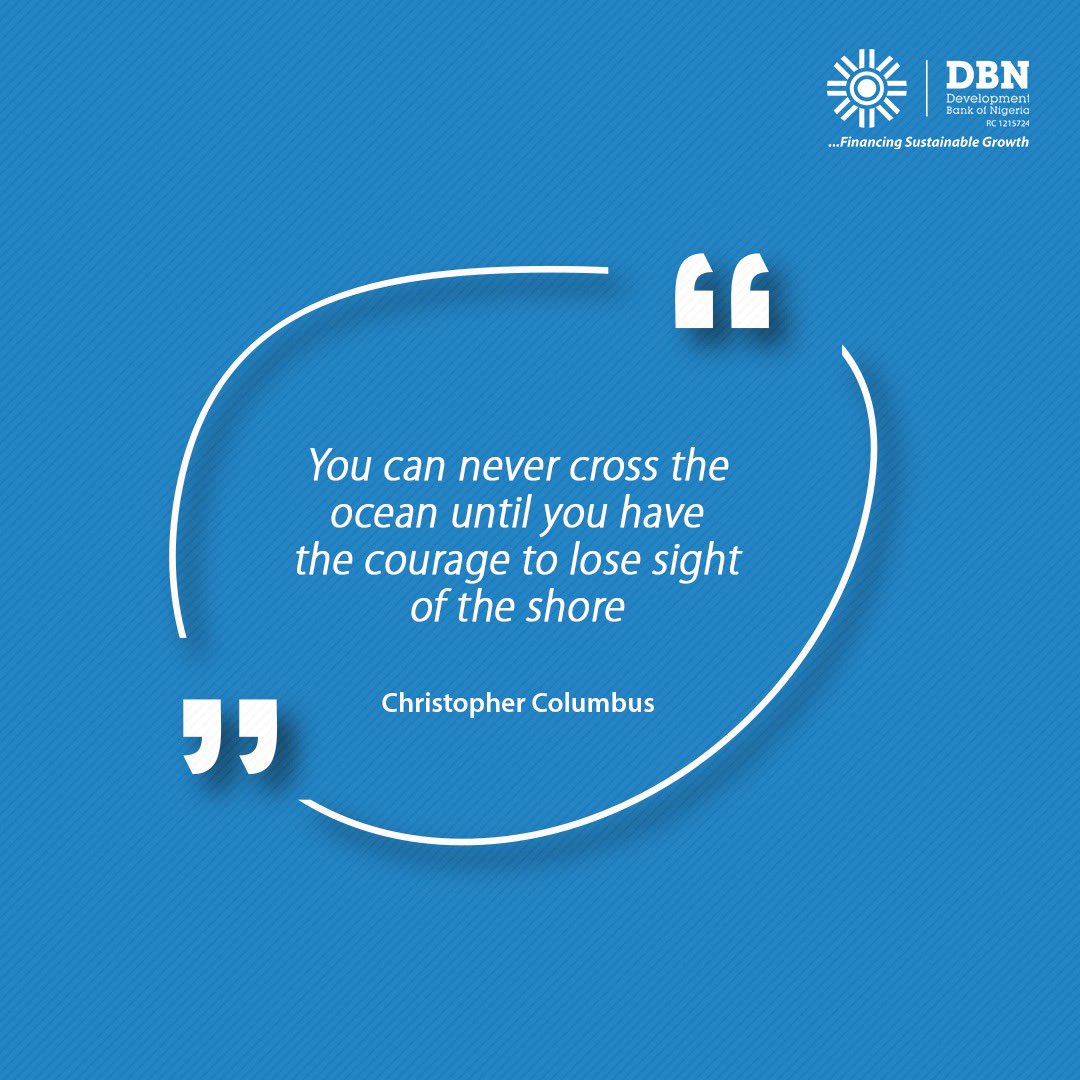 DevBankNG's tweet photo. Courage and tenacity are a recipe for success. Never let the fear of the unknown deter you from realizing your dreams and goals.
#DBN #devbankng #Motivation https://t.co/KfDhV1cmWp