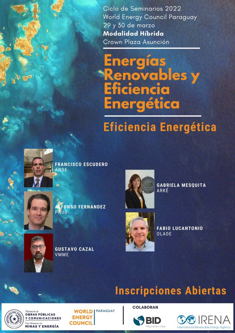 Les invitamos a todos al 1ero del Ciclo de Seminarios organizado por el Comité <a href="/WECouncil/">World Energy Council</a> Paraguay y coordinado por el <a href="/ViceMinas/">Viceministerio de Minas y Energía</a> !! No se lo pierdan! Inscripciones abiertas en lnkd.in/etw429jY