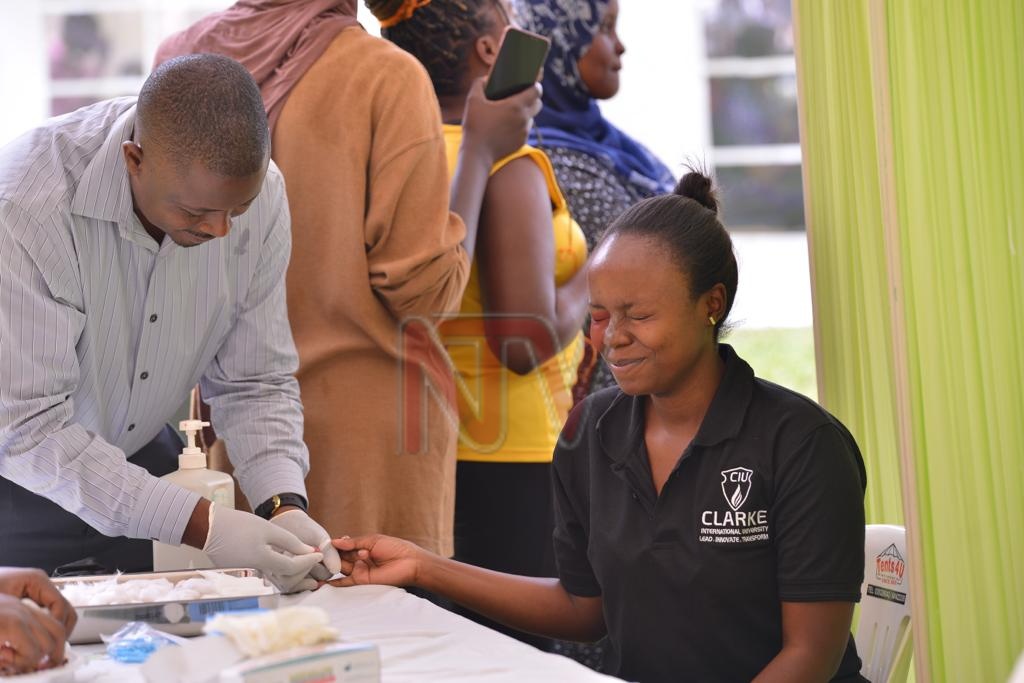 ntvuganda's tweet photo. UPDATE: 680 Community members of Muyenga and surrounding have received free health check up at Clarke International University. #NTVNews https://t.co/ZzsBRq4C9w