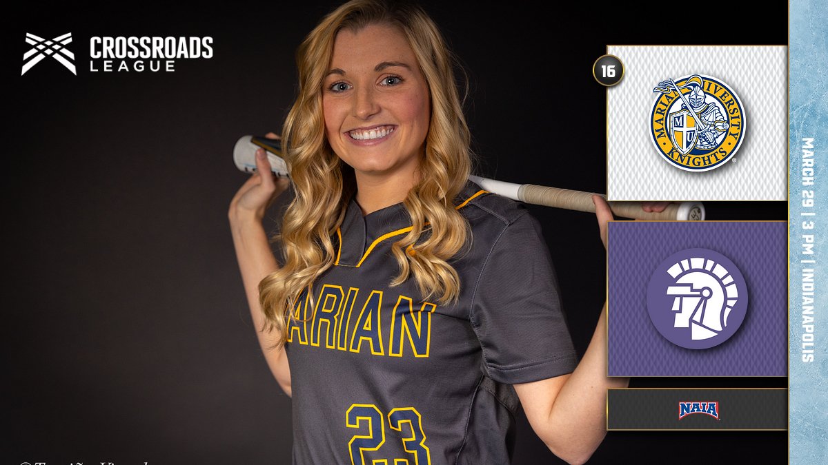 MUKnights's tweet photo. GAMEDAY!! @MarianKnightsSB takes on Taylor today at 3 PM as they start a busy week of games at home! https://t.co/PohiHA81Z6