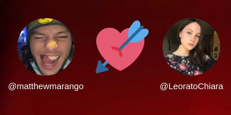 matthewmarango's tweet photo. Il mio Twitter Crush è: @LeoratoChiara

Trova il tuo su https://t.co/N88AuoePJy

⠀ https://t.co/xQ5Qji8s1p
