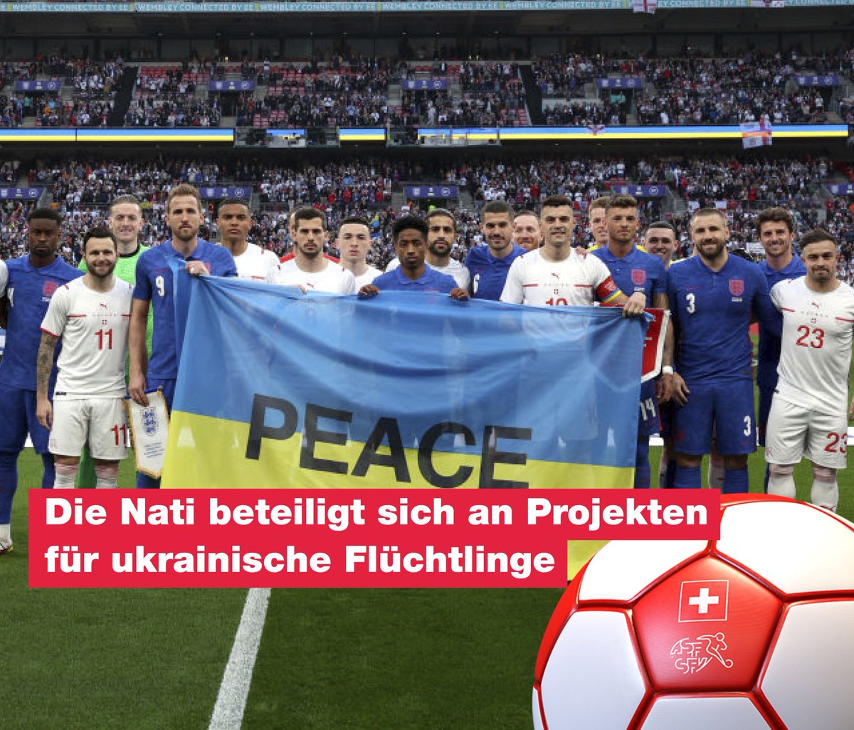 nati_sfv_asf's tweet photo. Die Nationalspieler werden sich mit Spenden am SFV-Projekt "together" beteiligen
Les joueurs participeront par des dons pour le projet de l'ASF "together"
I giocatori faranno delle donazioni per il progetto dell'ASF "together"

👉 https://t.co/AeHvUVv9wn https://t.co/vuOtULUdCM