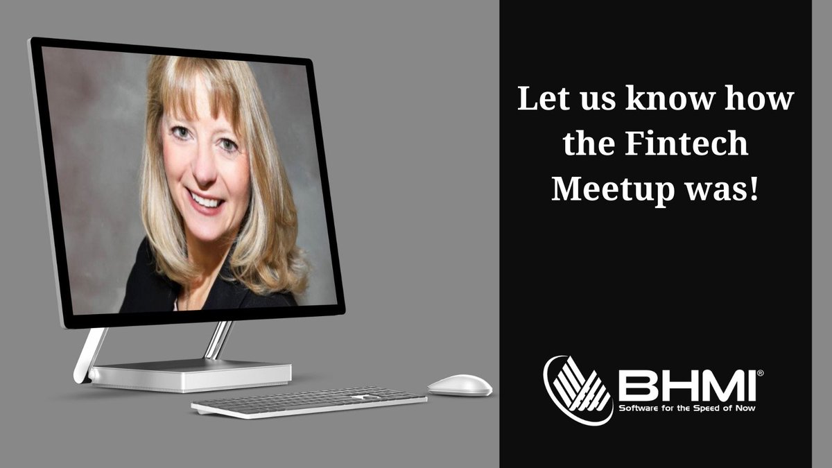 bhmisoftware's tweet photo. Did you get a chance to meet with our lovely Donna Blum at the Fintech Meetup this year? We would love to hear all about it! Let us know how it went below.

#fintech #networking #bhmi https://t.co/96cmCC1SwL