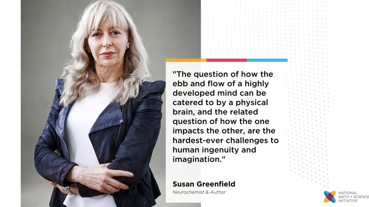 Happy Monday! As we head into the last week of #WomensHistoryMonth, we’ll be spotlighting the powerful quotes of some groundbreaking women in #STEM. Check out this quote from <a href="/baroness_susan/">Baroness Susan Greenfield</a>, Neurochemist researching Parkinson's and Alzheimer's diseases. ow.ly/MF9g50ItrN4