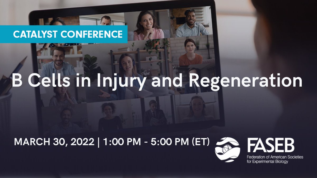 Register today for <a href="/FASEBorg/">FASEB</a>'s FREE virtual Catalyst Conference: B Cells in Injury and Regeneration on March 30. bit.ly/3uxSAsh Learn more about organizers' Ruxandra Sîrbulescu and Mark Poznansky <a href="/advancingcures/">Mark Poznansky</a> latest research: bit.ly/3D9YbsF