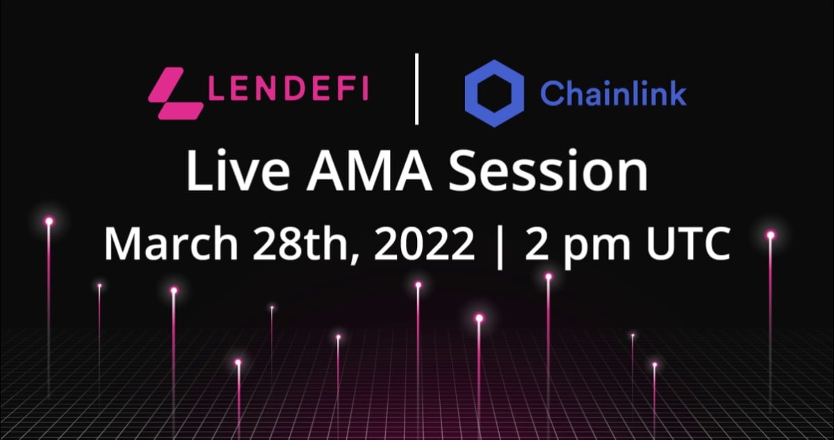 Lendefi is excited to announce we have been invited to participate in an AMA in @Chainlink’s Official Telegram group (t.me/chainlinkoffic…). Starting at 2pm UTC today. See you there! $LDFI #DeFi #BSC #Chainklink