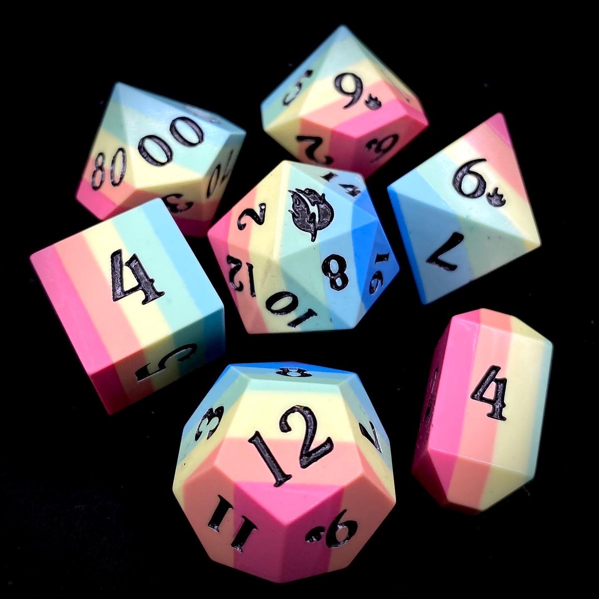 fireboltdice's tweet photo. Today is your last day to bid on the Pride Cube-Dice! These are one of a kind and will never be made again. So don't miss this chance! https://t.co/GxFazhPfFN
#handmadedice #homebrewdice #cubedice #pridedice #pandice #nbdice #acedice https://t.co/g4kStSDnl3