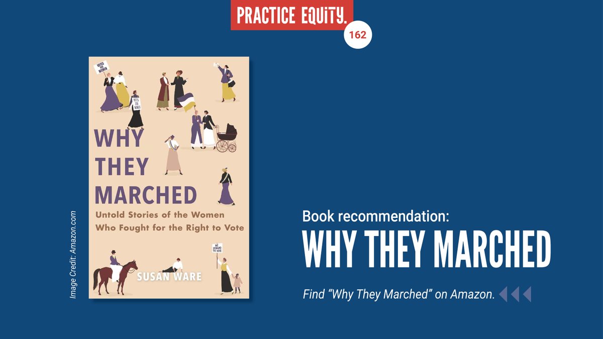 UWNCA's tweet photo. Day 162/365: The fight for American women’s right to vote took place on many fronts, from churches to Congress and even the top of a mountain. Read some of these remarkable stories in Susan Ware’s “Why They Marched.” #practiceequity #PE365 #suffrage https://t.co/Iw3lacwFJm