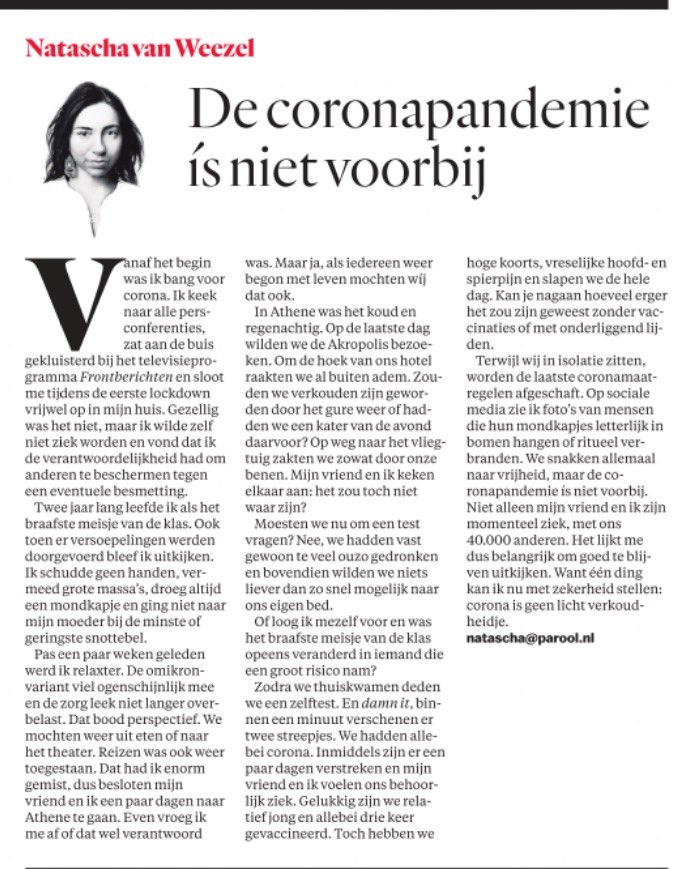 riendebock's tweet photo. Bewust een vliegtuig vol mensen aan een dodelijk virus blootstellen, weglachen met grapje over zuipen, en dan nóg jezelf omschrijven als het braafste meisje van de klas.

Die cognitieve dissonantie is waarom adviezen niet werken in Nederland. "Ik ben al 2 jaar goed bezig geweest" https://t.co/lhGWqRHIFJ