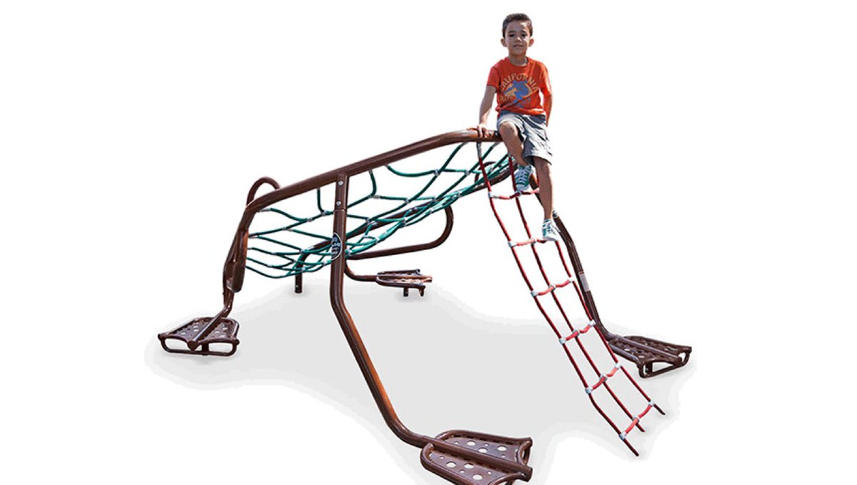 CunninghamRec's tweet photo. Freestanding Play: net climbers with character...add a butterfly, spider, or frog to your existing park or playground. #parks #playgrounds #playequipment #schools #customplaygrounddesigns #freestandingclimbers @gametimeplay https://t.co/fQYEy4JsVI https://t.co/oHTektPMIo