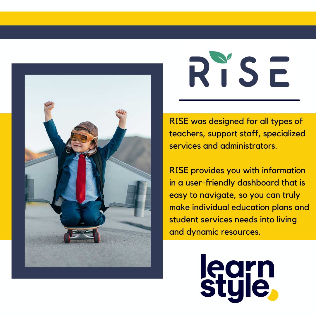 djcunningham's tweet photo. RISE is an all-in-one IEP solution designed to act like your very own personalized special education assistant.

For more info visit https://t.co/PpVlMKoJc4 or https://t.co/hoIB924oWe

#LEARNstyle #RISE #ontarioeducation #ontarioschools #OntEd #ontarioteachers #LD #ELL #MLL #IEP https://t.co/x9PH0oX7JH