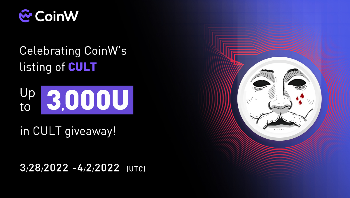 👋👋Celebrating CoinW's listing of $CULT 
- Up to $3,000 in CULT giveaway!💰

✅RT + Follow <a href="/Coinw_exchange/">jus773s71ng</a>
✅Join our TG community 

🌟Register &amp; Trade to share our prize pool worth $3,000 in CULT!!

👉Join now: gleam.io/RAamI/celebrat…
