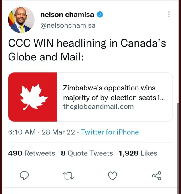 RichardGarwe's tweet photo. Why is #Chamisa ALWAYS seeking external validation? https://t.co/r84k3WOqza