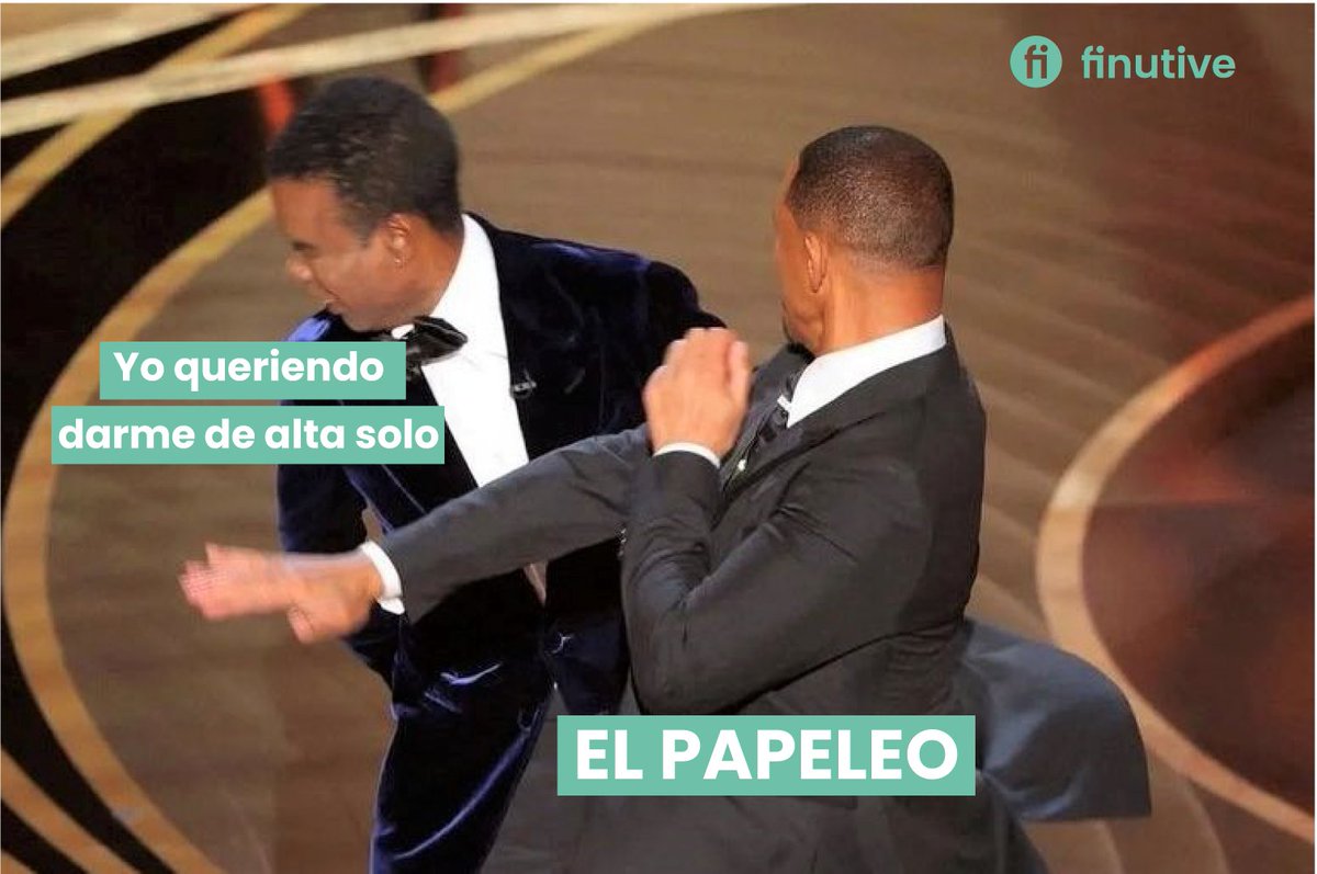 ¿A quién más le ha pasado? ☝🏼

👊🏼 No te lleves más hostias y deja que te ayudemos. Olvídate del papeleo para darte de alta como #autonomo. ¡En @finutive lo hacemos por ti GRATIS si te quedas con nosotros! 🤘🏼

Más info aquí: gestoria.finutive.com/servicios/alta…

#willsmith #autonomos #oscars