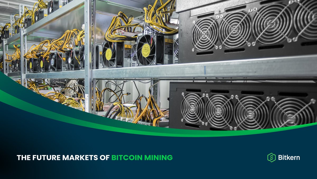 Over the past two years, Bitcoin mining has undergone great change. 📊
So what is the future of Bitcoin mining?
Which direction will Bitcoin mining take, and where is it going to go?

These questions will be answered in our latest blog article:
bitkern.com/en/blog/the-fu…