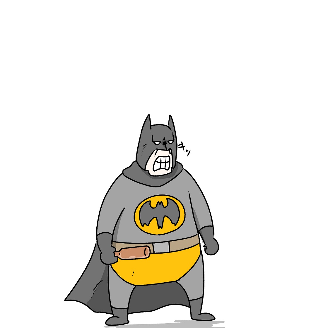 「金持ってなさそうなバットマン 」|Mr.Aのイラスト