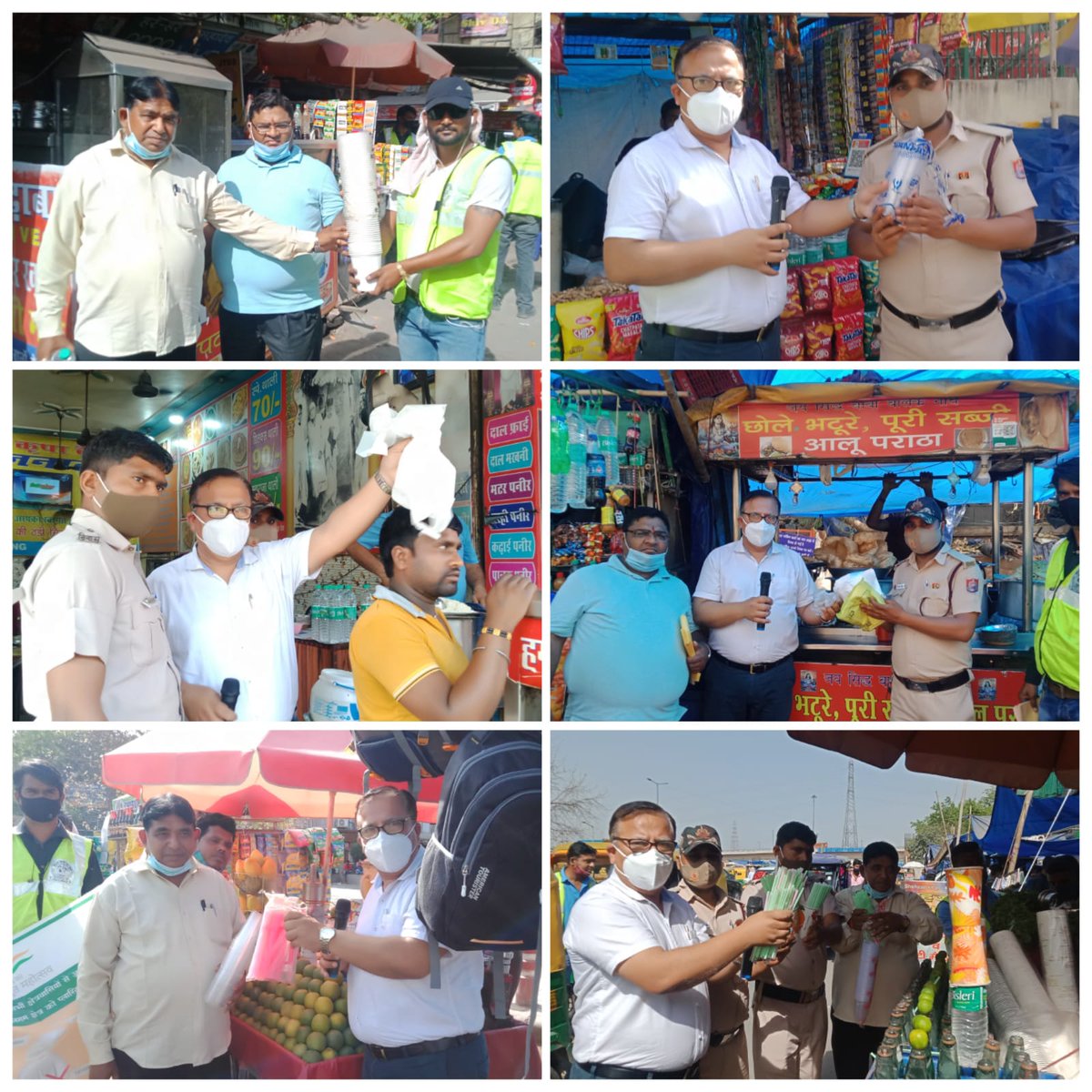 MCD_Delhi's tweet photo. #SwachhSurvekshan2022SDMC
SDMC-DDSIL-IEC Team Central under the guidance of Dy. Commissioner Mr. Danish Ashraf, I.A.S organised an awareness drive on 'Say No to Single Use Plastic &amp; Polythene Bags' and #SwachhSurvekshan2022 at Sarai Kale Khan ISBT Market area. https://t.co/RcnBTRULRg