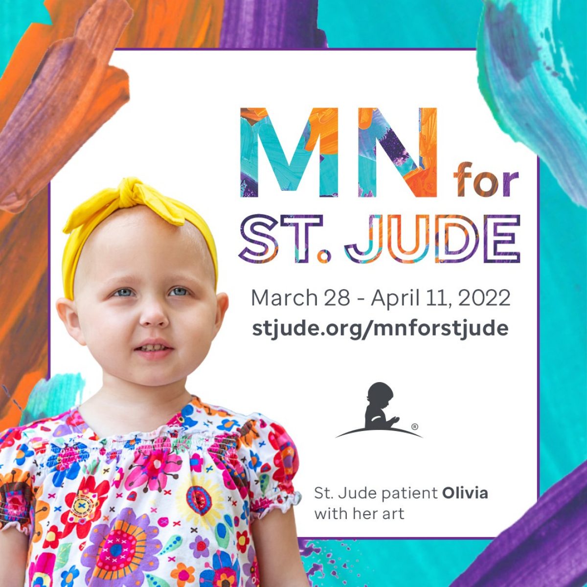 K102's tweet photo. Today kicks off the 3rd annual MN for @StJude campaign!

To kick it off, @ChrisCarr102 talked with former patient, Paige Lazorenko! Check it out on the podcast here: https://t.co/JR2H4s9eyY 

Join the #MNforStJude campaign &amp; get the t-shirt! More info: https://t.co/Lg4Pmei5z0 https://t.co/V4gibltgG2