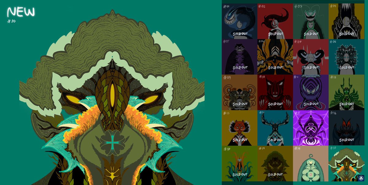 DragulaEye's tweet photo. 🧿SPIRIT DRAGULA COLLECTION🧿

New Drop Update #20/50 item

Sale Price : 5$ - 19$ 🔥
Available on @crypto.com👇

https://t.co/65zqKX5Q4x

I hope you interested and liking style my artwork 🖼 👇
#CRO #crofam #cryptonft #NFTdrop #nftcrypto #NFTcryptoart #NFTTHAILAND #NFTCommmunity https://t.co/Y3jk49v16x