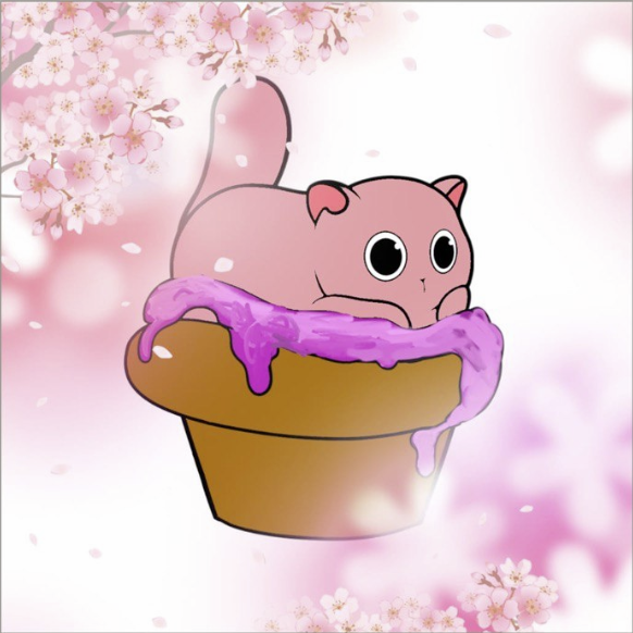 Whats9988's tweet photo. @catsinthecups sakura froyo kitten https://t.co/mTPvjHvDX0