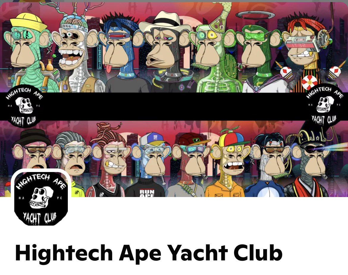EazyySavage's tweet photo. H.A.Y.C(Hightech Ape Yacht Club)是基于BAYC#420铸造的一系列全新的NFT，由持有人@friesfram(推特id)知情和授权支持，该持有人同时也为BAYC官方管理人员。
该系列设计目的是为了给更多支持者们提供一个全新的社交身份！ https://t.co/yKkGTr2Oox