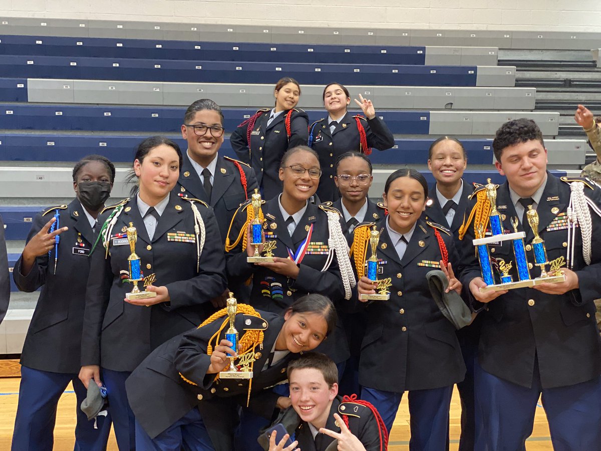 1SGLittlejohn's tweet photo. It was a bittersweet drill competition for us Saturday at Millbrook High School.  This was the last drill competition for my Seniors Drill Team members. The team has 5 seniors with several of them being with me since they were Freshmen. We have always placed 1st or 2nd. https://t.co/yMINxvPBmF