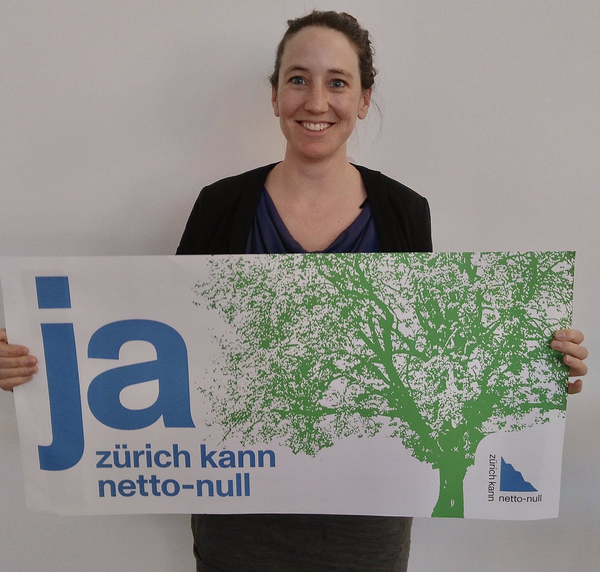 "Zürich muss voran gehen im Kampf gegen die Klimakrise. Innovativ und sozial. Darum ja zu Netto Null“, Barbara Wiesmann, Gemeinderätin SP.  #zuerichkannnettonull