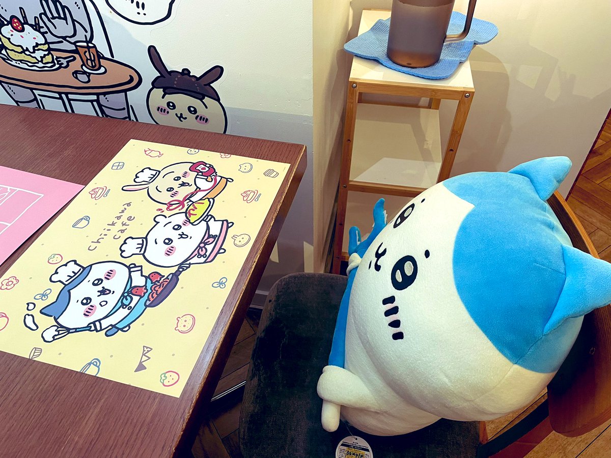 そういえばこの間ちいかわカフェ行った時の写真🥳かわええ…郎美味しかったです❤️ 