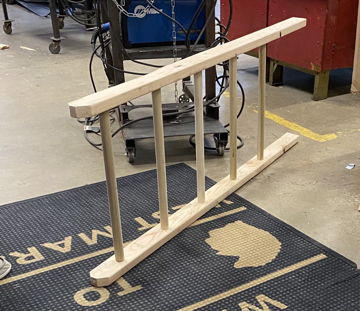 WMFreeEnt's tweet image. Got some new products in the making! Trojan heads are now being produced and we have a glance at an unfinished Blanket Ladder. View our online store at: wmcsd.org/students/west-…