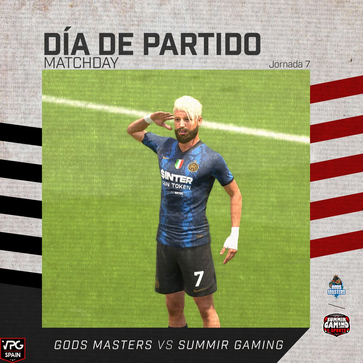 GodSMasTerS_Pro's tweet photo. ⚽ ¡DÍA DE PARTIDOS!
⏰ 23:00h / 23:20h
ℹ Jornada 7 / Jornada 5
🆚 @SummirGaming / @BaneSquadEsp
🏆 @VPG_Spain / @VPLSpain
En directo: https://t.co/CFwtwovuxy 
Powered by: @wearteamdesign #GodsMasters https://t.co/JvN01tcBG3