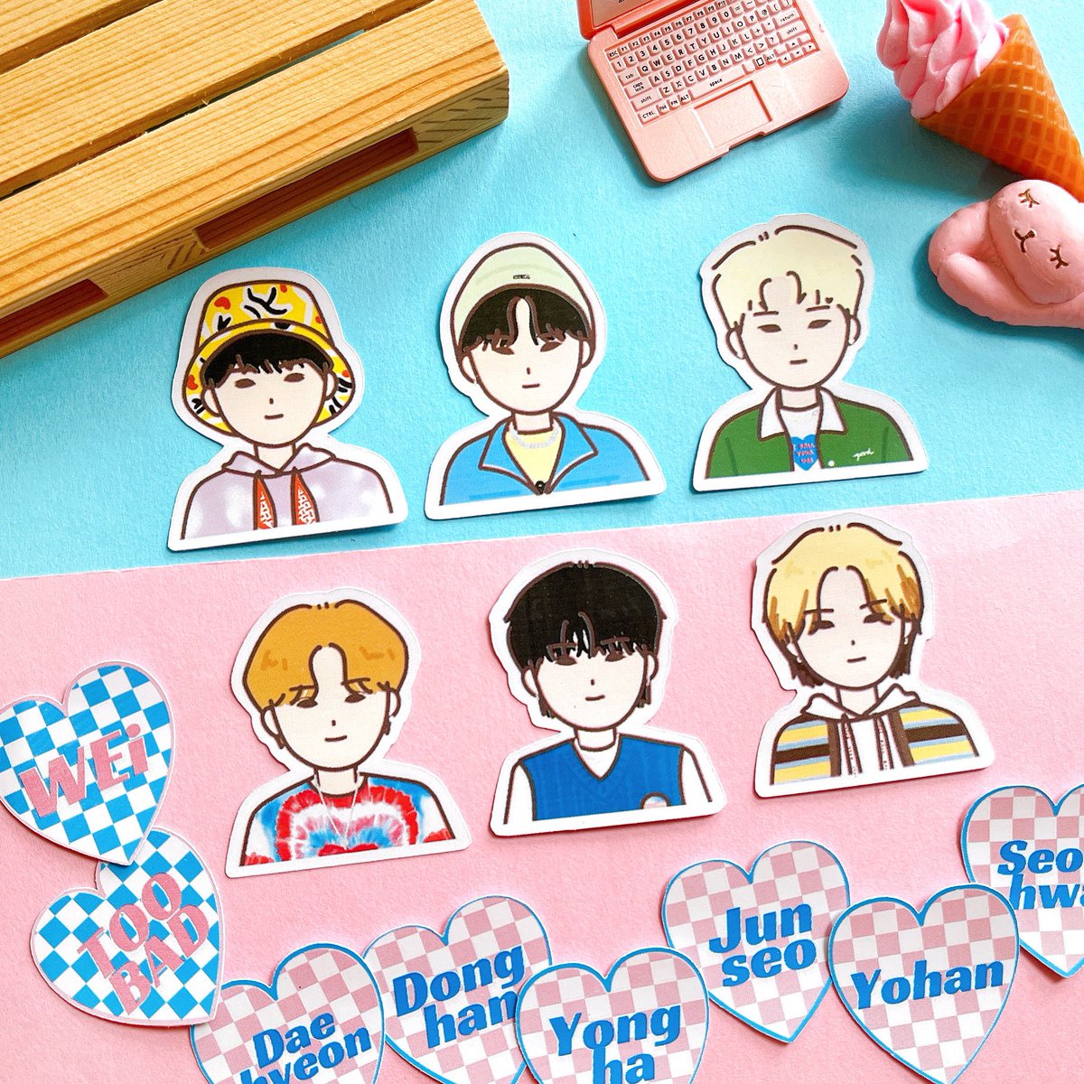 kallmart1's tweet photo. Oh its not too bad!💙💗

#WEi #TooBadChallenge #toobad #weifanart #toploader #폴꾸 #WEi好きな人と繋がりたい #kpopsticker https://t.co/uVDAFcMV0C