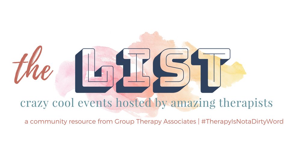 The List: Events Run by Mental Health Professionals - mailchi.mp/grouptherapyas…