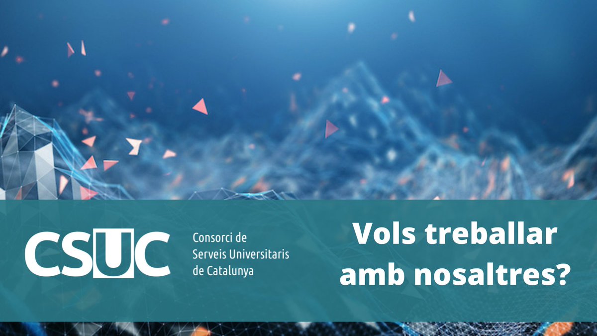 miquelhuguet's tweet image. 🔴 Al @CSUC_info busquem un/a #DataCurator per incorporar-se a l'Àrea de Ciència Oberta. Mira quins són els requisits i titulacions buscades i apunta't a l'oferta abans del 8 d'abril.
👉 bit.ly/3qDQ0Q8