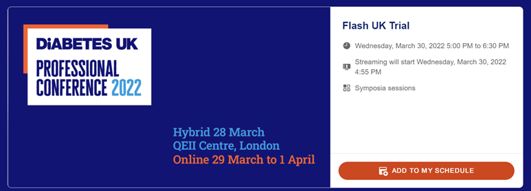 Ines_VFonseca's tweet photo. Soooo looking forward to this session on Wednesday  #Flash-UK Trial 
#DUKPC22 #DUKPC2022 

🩸First UK-based trial to study effectiveness of #FSL2 vs finger-prick testing in #T1DM
🩸Chief Investigator: the fantastic and inspiring @LalanthaL 
🩸Stellar research team https://t.co/fx8CCAWffw
