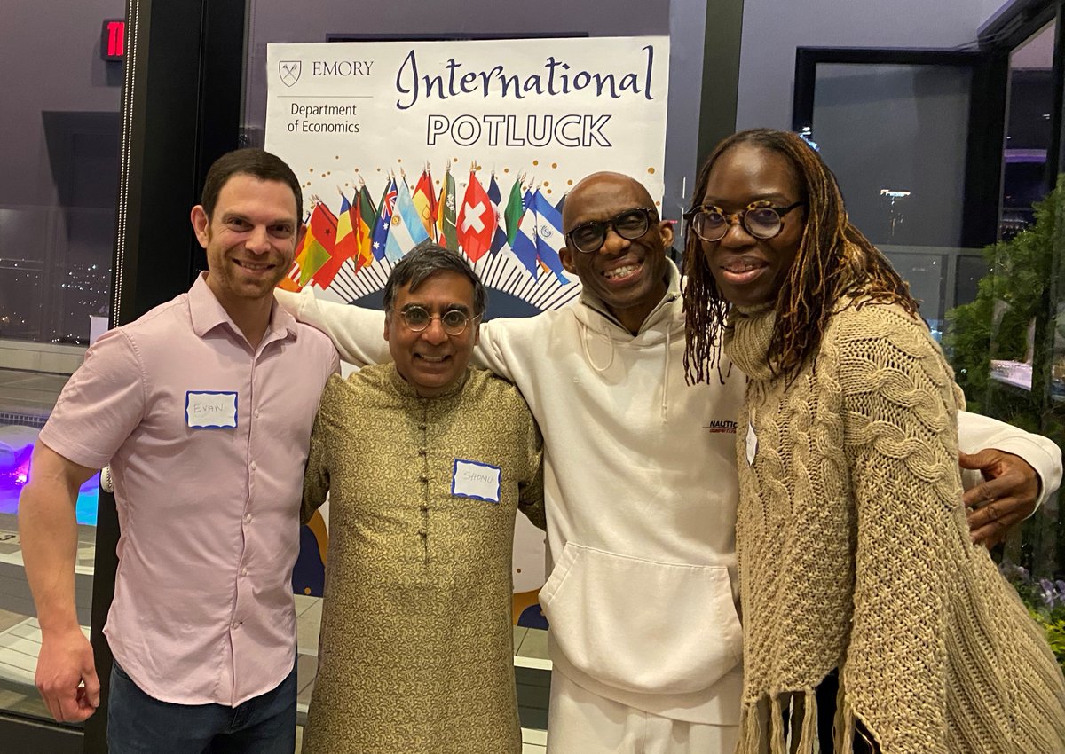 Emory Economics (@emoryeconomics) on Twitter photo Thanks to all who joined us this weekend at our International Potluck. Delicious food from around the world + <a href="/EmoryEconomics/">Emory Economics</a> faculty, grad students & staff = a truly special evening! #DiversityisExcellence
So glad <a href="/deanarriola/">Dean Arriola</a> could join us!
<a href="/laneygradschool/">Emory LGS</a> <a href="/LaneyEDGE/">Emory Diversifying Graduate Education</a> Thanks to all who joined us this weekend at our International Potluck. Delicious food from around the world + <a href="/EmoryEconomics/">Emory Economics</a> faculty, grad students & staff = a truly special evening! #DiversityisExcellence
So glad <a href="/deanarriola/">Dean Arriola</a> could join us!
<a href="/laneygradschool/">Emory LGS</a> <a href="/LaneyEDGE/">Emory Diversifying Graduate Education</a>